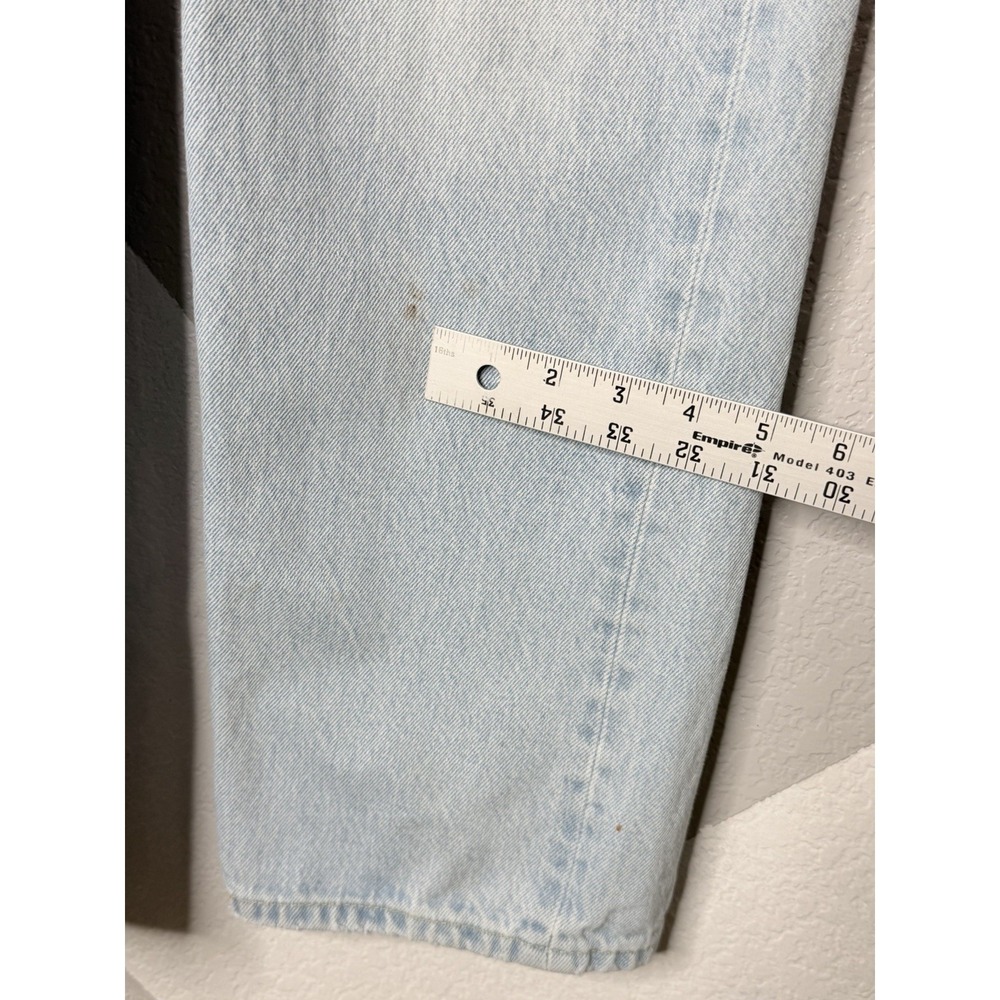 Levi's Premium 501 '90s Jeans Women's 24/30 Light Wash Straight Leg Denim Pants - Picture 4 of 15
